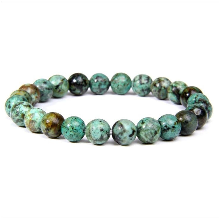 Turquoise -  8 mm Stretchable Unisex Bracelet