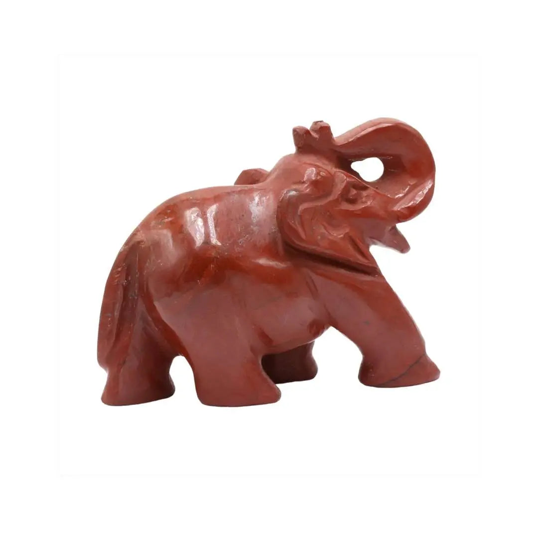 Red Jasper Elephant – Symbol of Strength, Stability & Prosperity - Krystal Touch