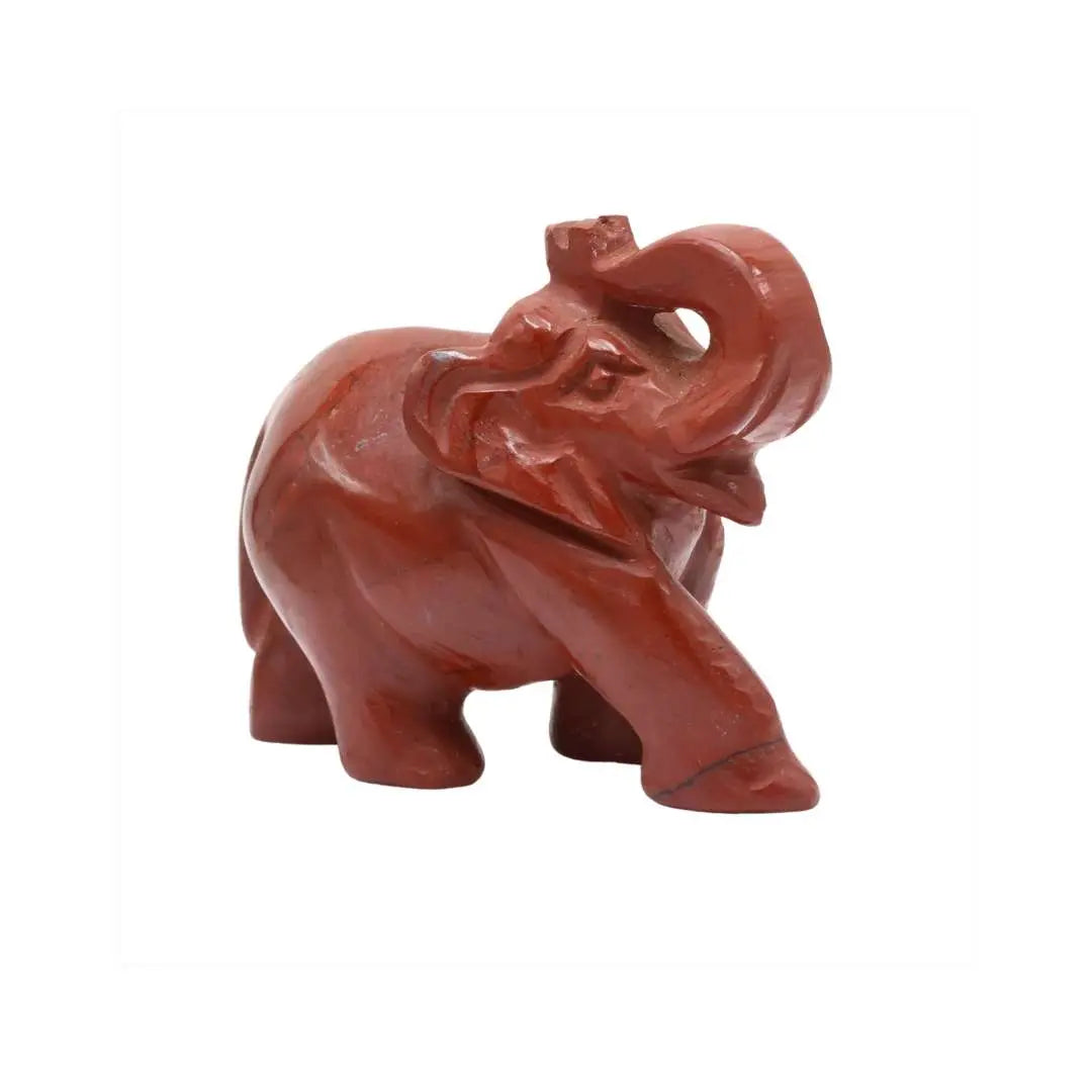 Red Jasper Elephant – Symbol of Strength, Stability & Prosperity - Krystal Touch