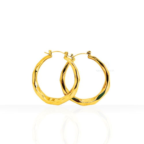 Chunky Hoop Earring - 18KT