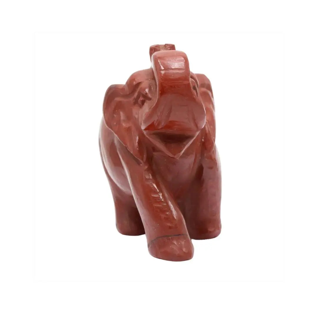 Red Jasper Elephant – Symbol of Strength, Stability & Prosperity - Krystal Touch