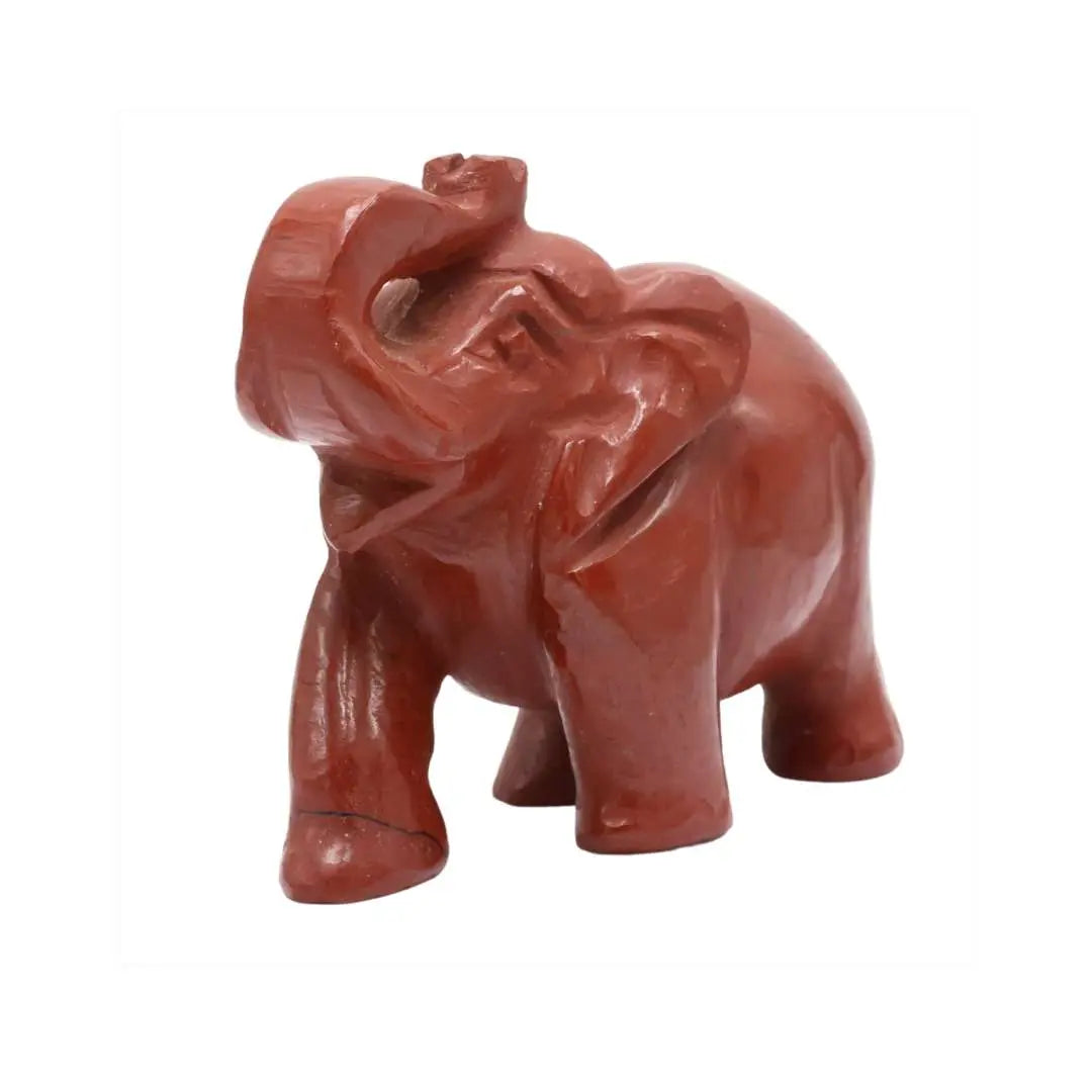 Red Jasper Elephant – Symbol of Strength, Stability & Prosperity - Krystal Touch