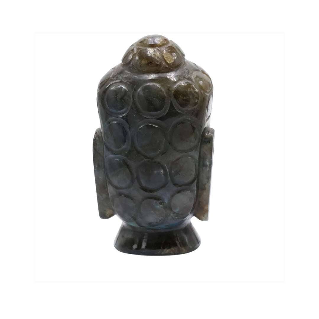 Labradorite Buddha Head – For Intuition, Protection & Inner Peace Krystal Touch