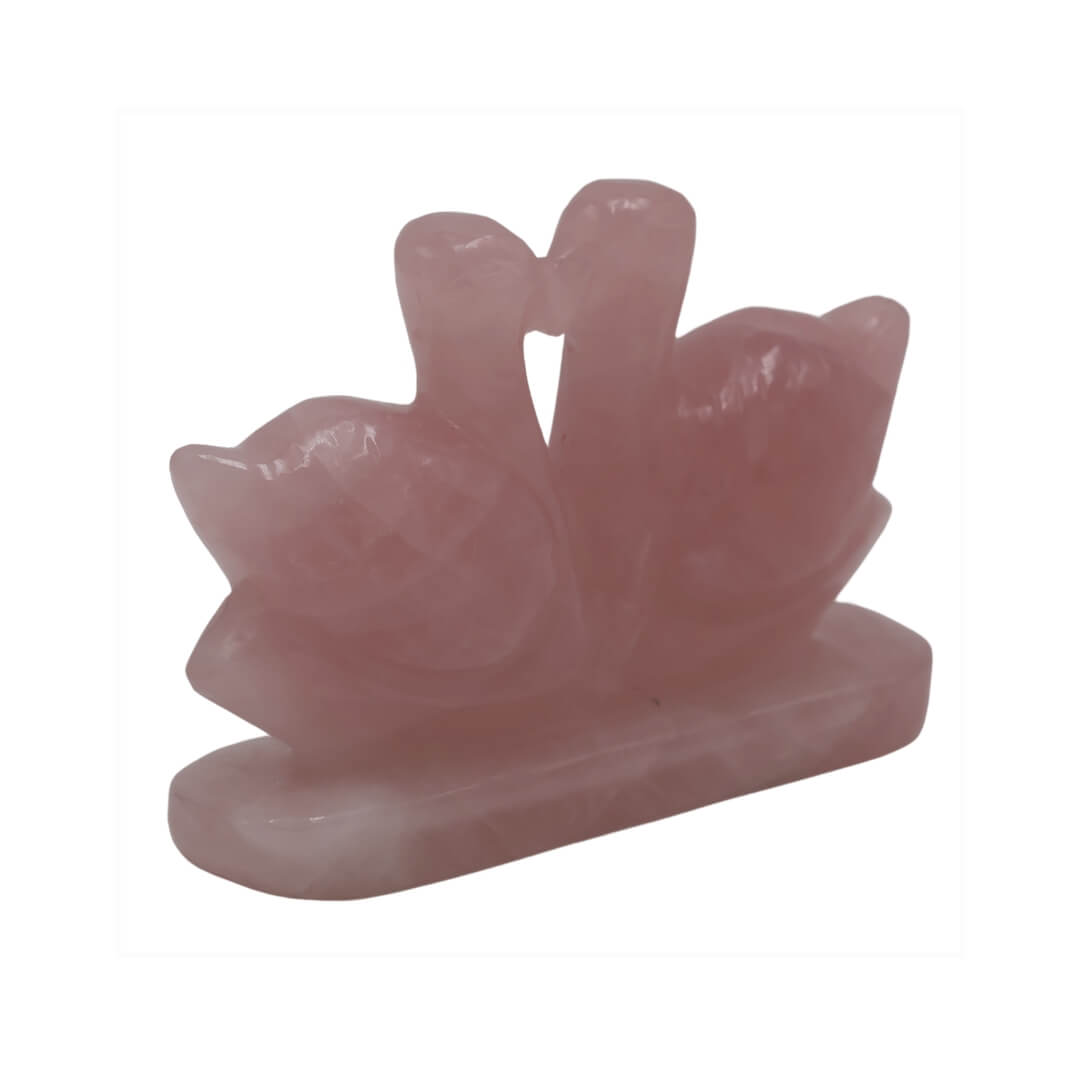 Rose Quartz Love Birds – Crystal of Romance, Harmony & Emotional Healing Krystal Touch
