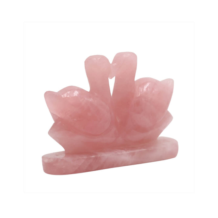 Rose Quartz Love Birds – Crystal of Romance, Harmony & Emotional Healing