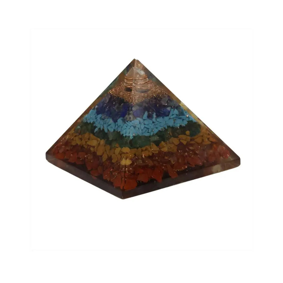 7 Chakra Pyramid – Energy Balancing Tool for Meditation & Healing - Krystal Touch