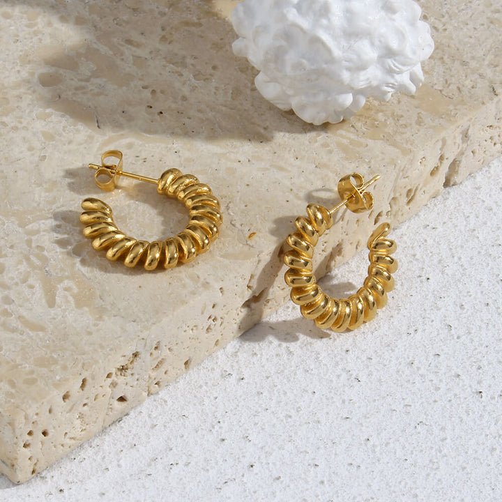 Twisted Spring Touch - 18KT Gold