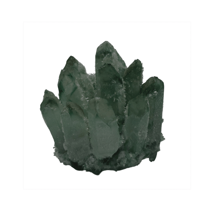 Green Phantom Quartz Cluster – Growth, Healing & Spiritual Expansion Krystal Touch