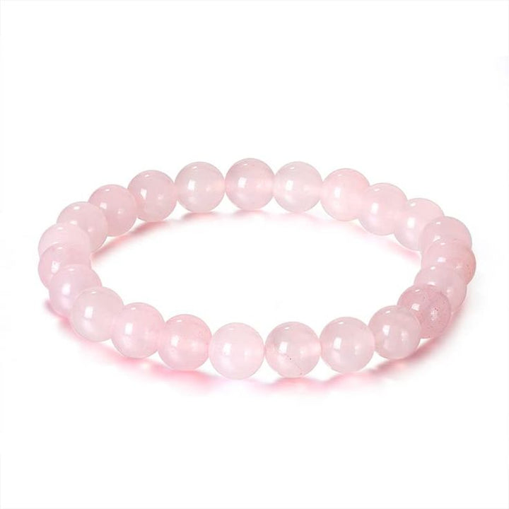 Rose Quartz - 8 mm Stretchable Unisex Bracelet