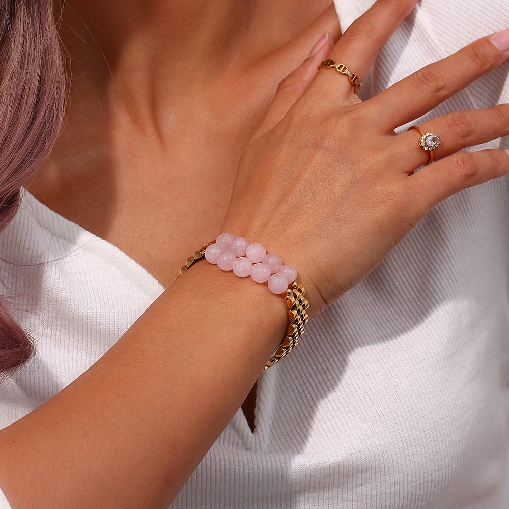 Crystal Watch Bracelet - 18k Gold Plated Krystal Touch