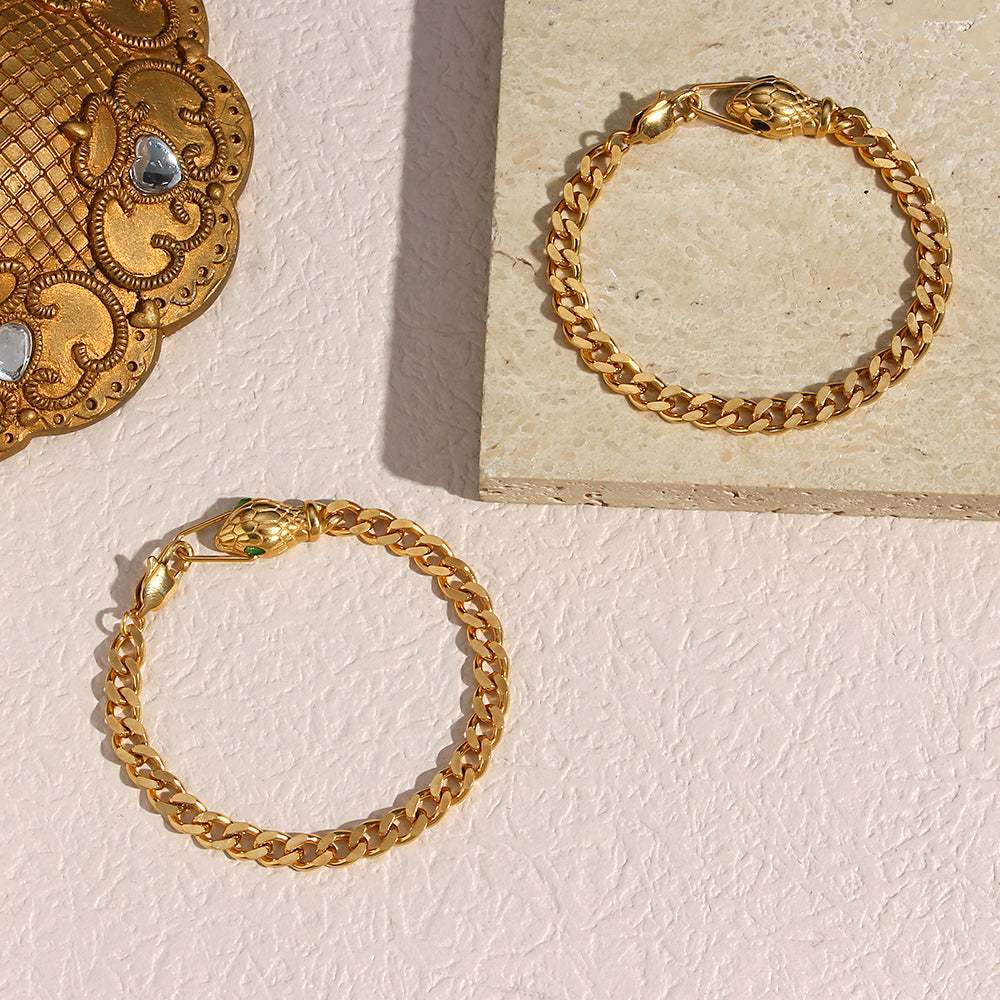 snake bracelet - 18kt Gold Plated My Store