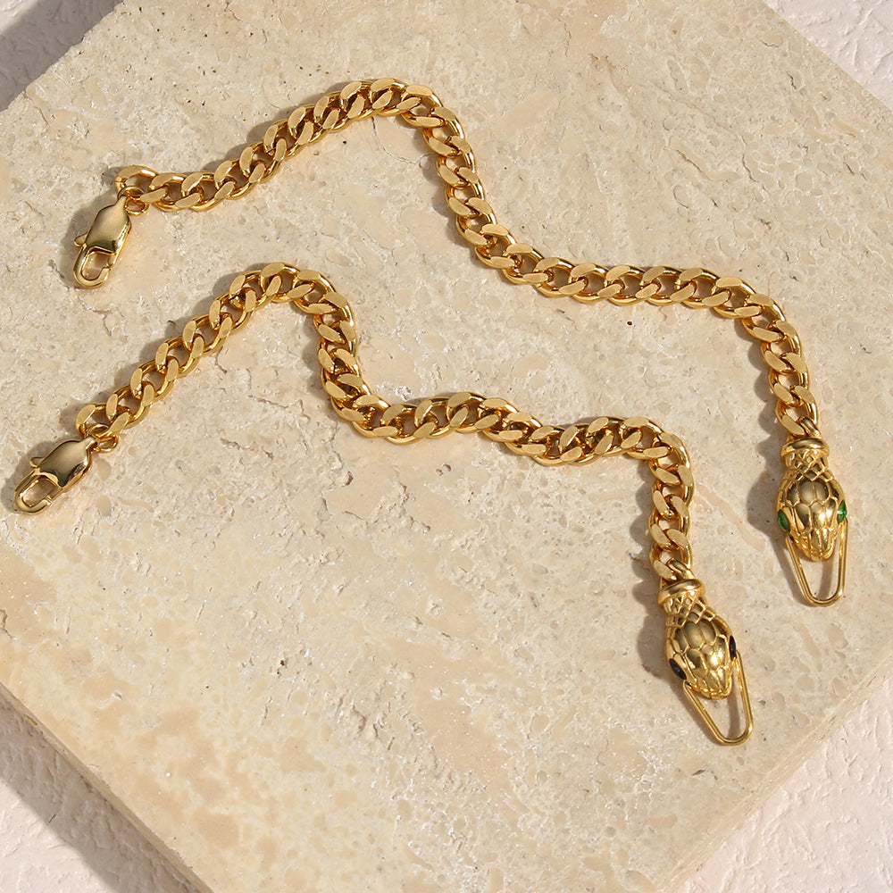 snake bracelet - 18kt Gold Plated My Store