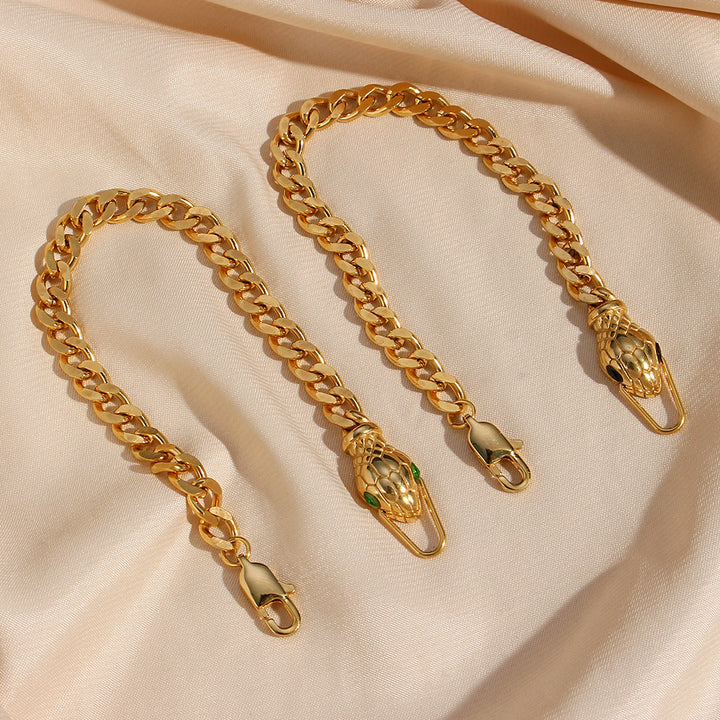 snake bracelet - 18kt Gold Plated