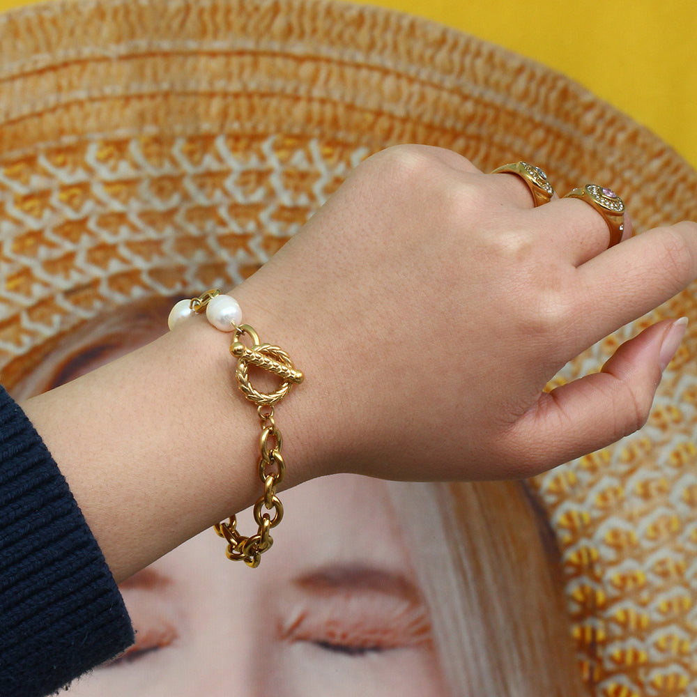 pearl bracelet - 18kt My Store