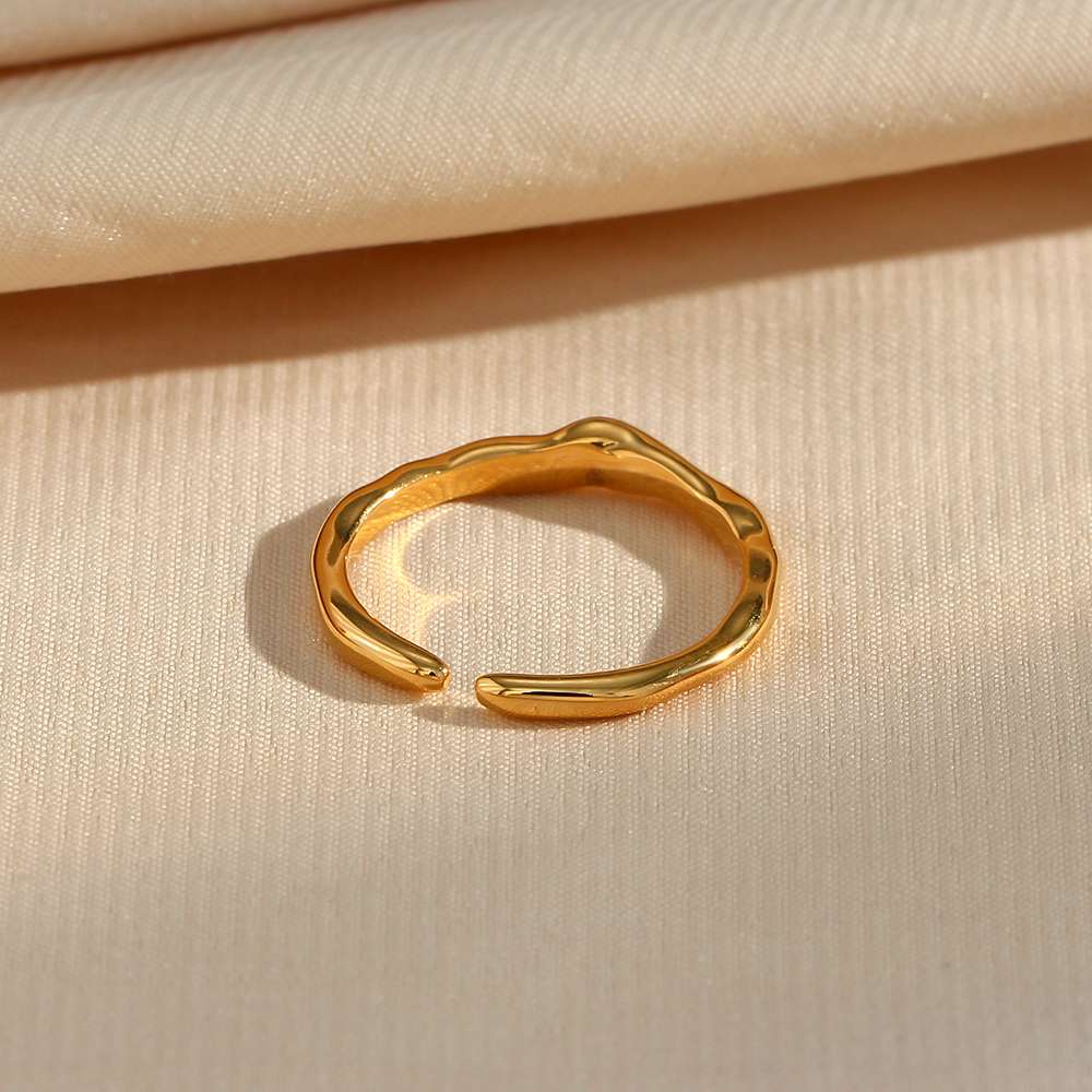 Sleek Stack Adjustable Ring – 18KT Gold Plated Krystal Touch