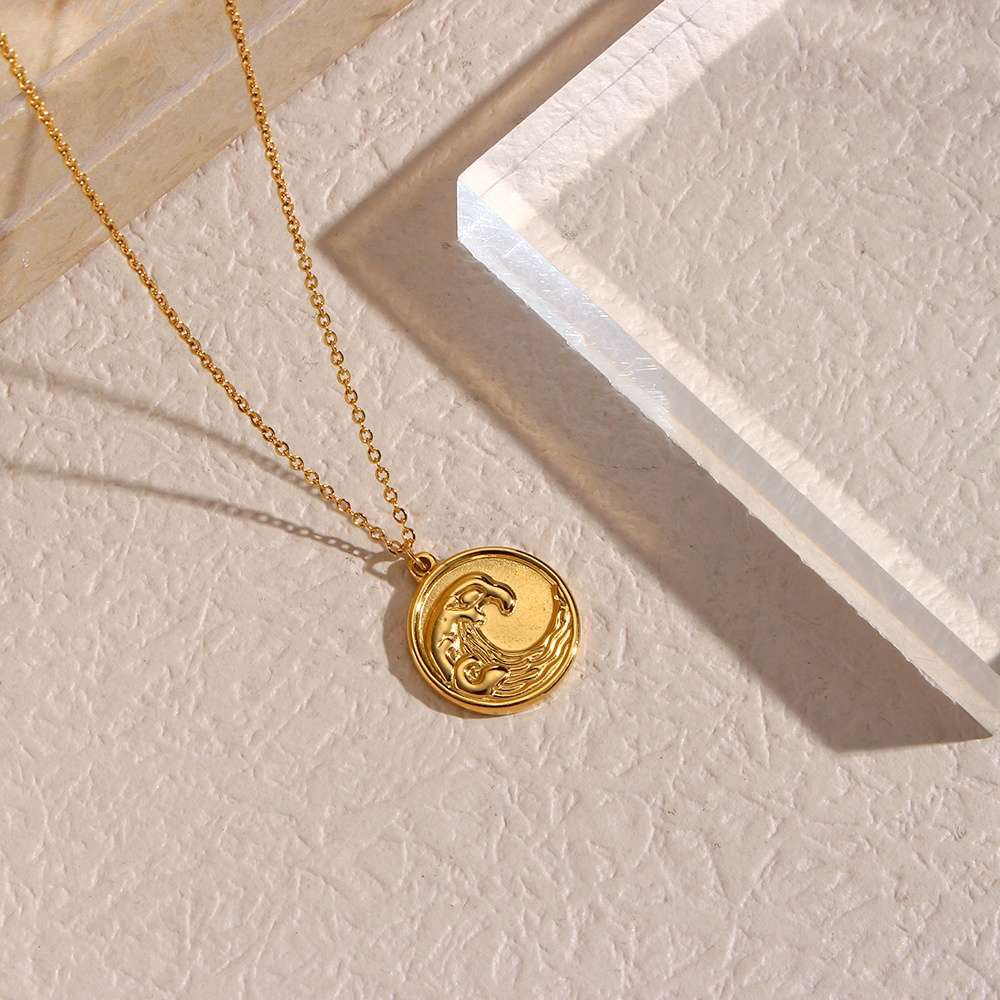 Ocean wave Necklace - 18KT Gold Plated Krystal Touch