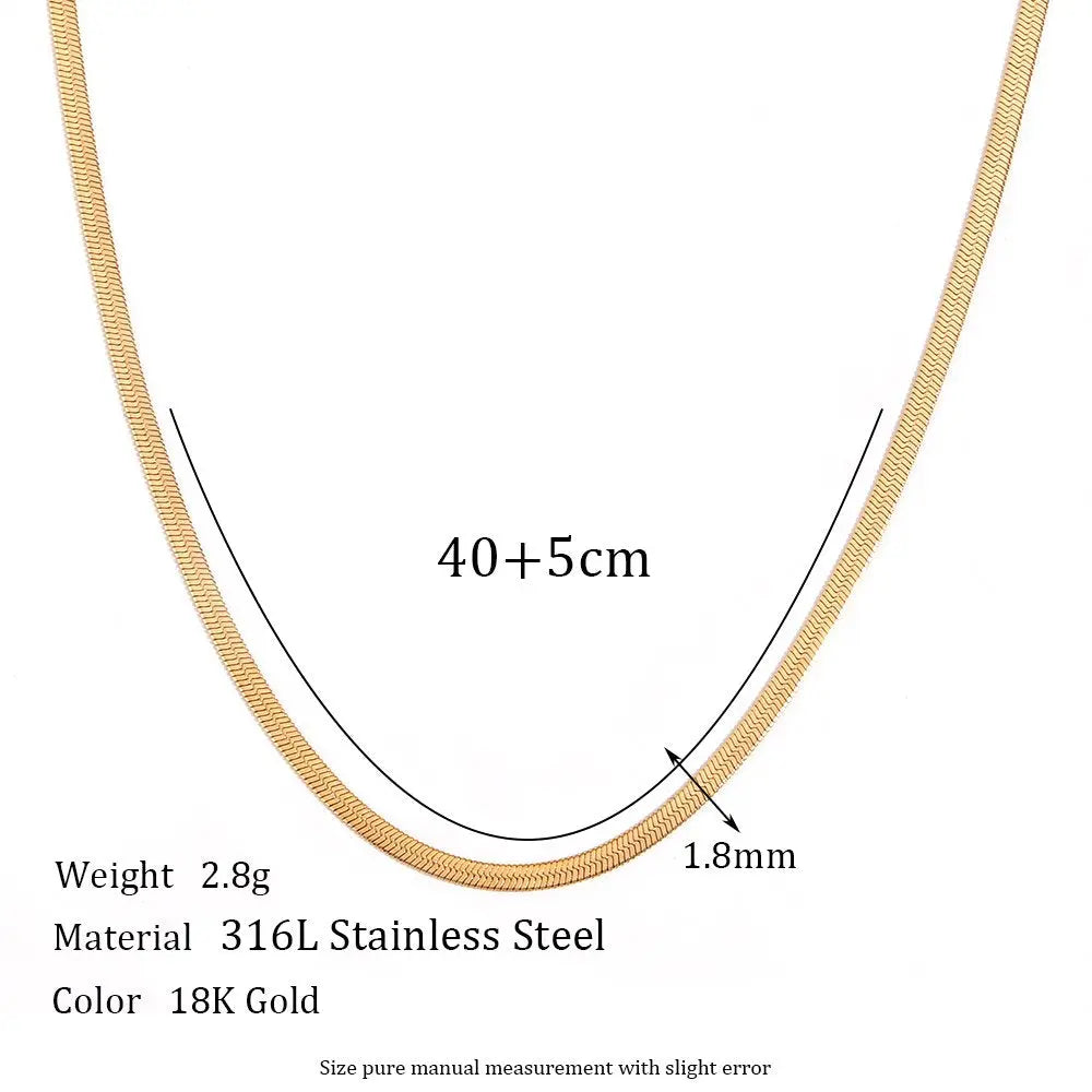 Unbreakable Heavy Duty Necklace – 18KT Gold Plated - Krystal Touch
