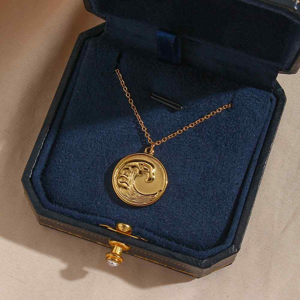 Ocean wave Necklace - 18KT Gold Plated Krystal Touch