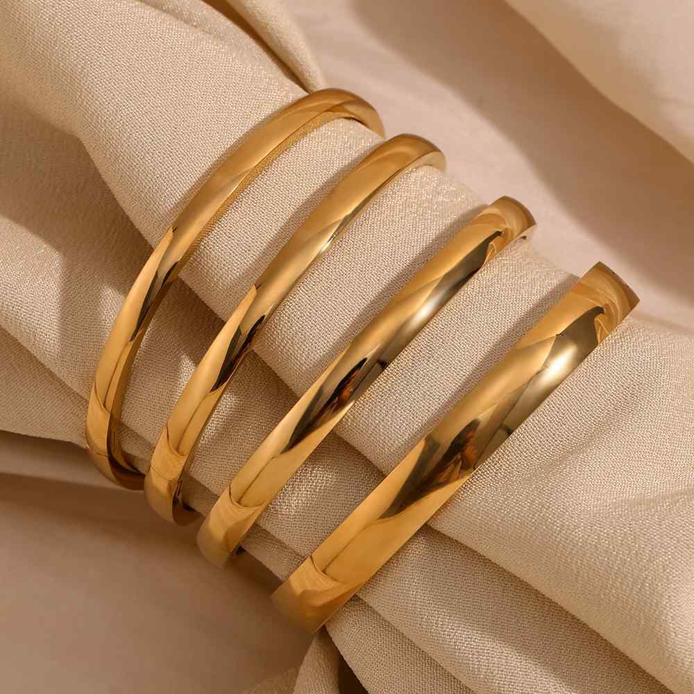 Fashion Bracelets cum Bangles – 18KT Gold Plated Krystal Touch