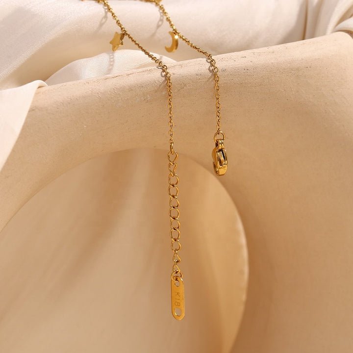 Sun, Star & Moon Charm Bracelet – 18KT Gold Plated