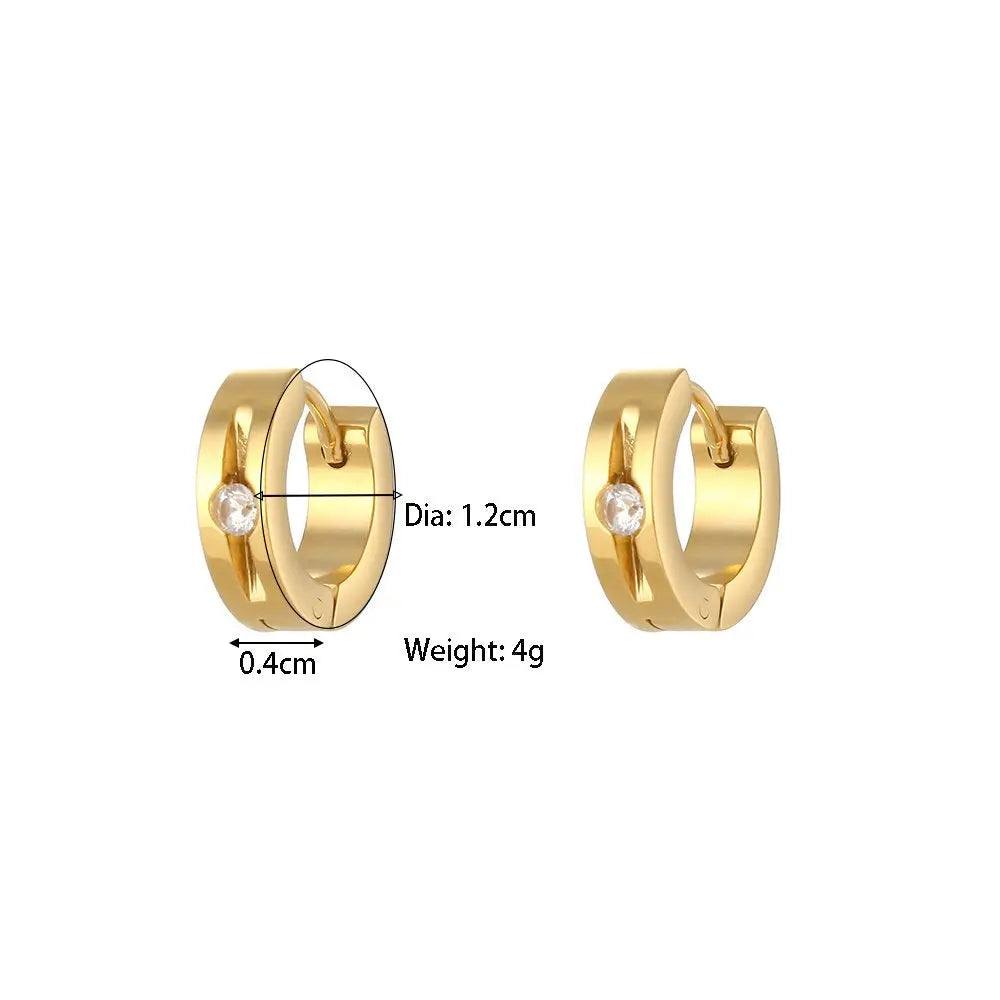 Butterfly Drop Earrings -18KT Gold Plated - Krystal Touch