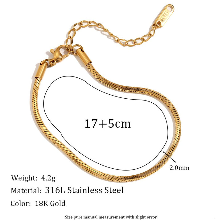 Unbreakable Snake Bracelet – 18KT Gold Plated