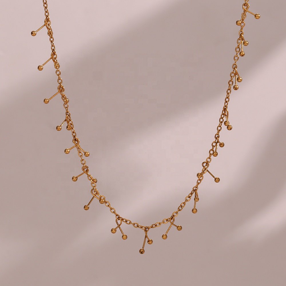 Bead Charm Necklace Krystal Touch