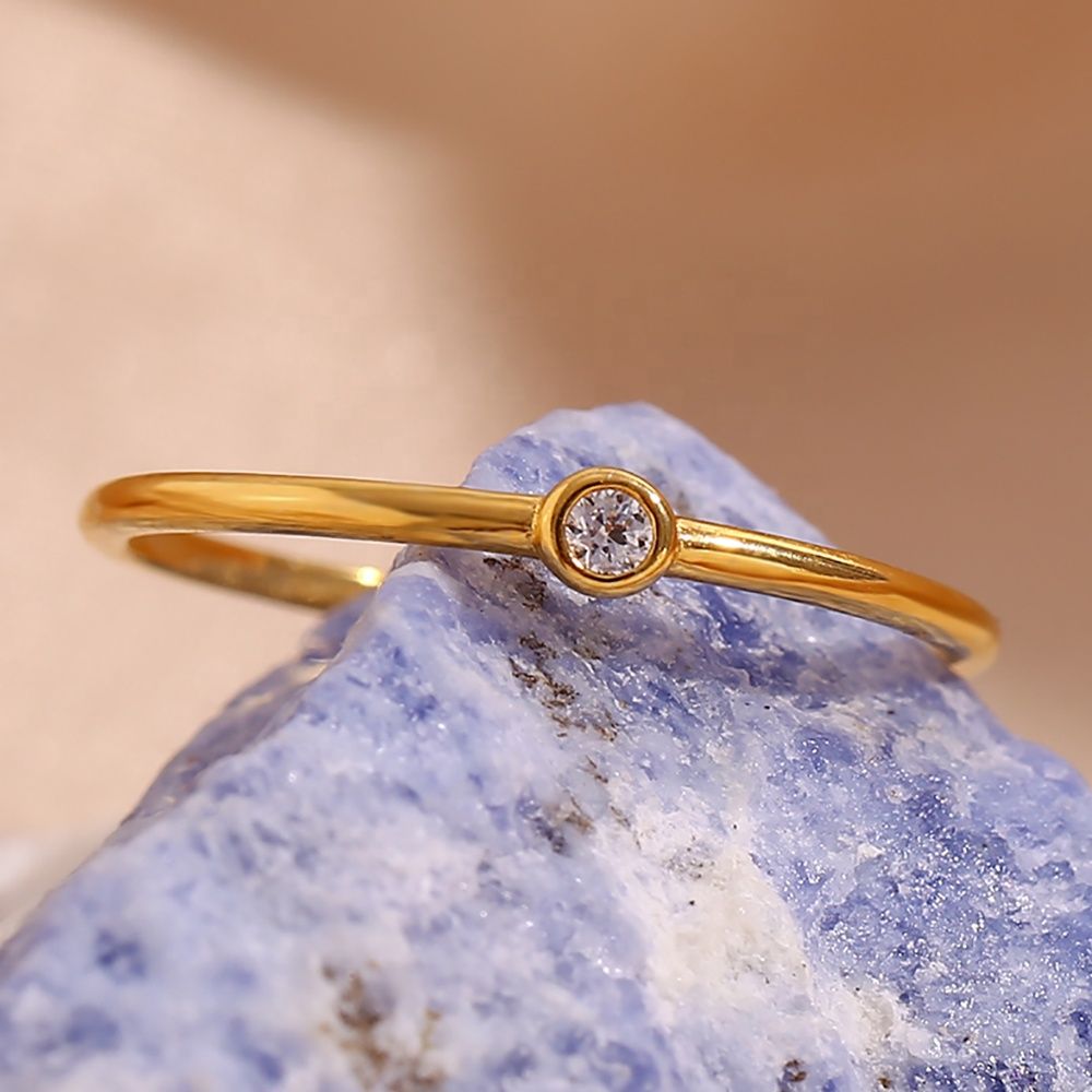 Dainty Silver Glow Ring – 925 Sterling Silver Krystal Touch