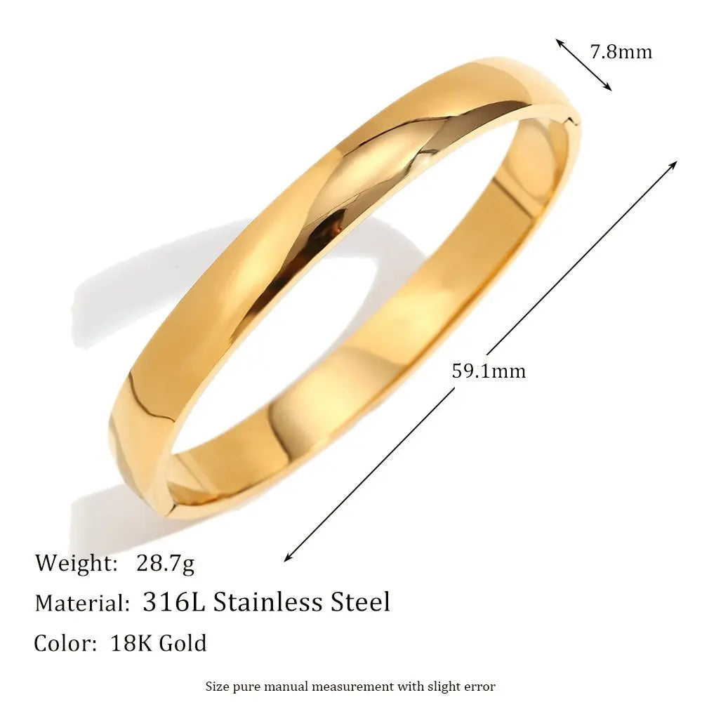 Fashion Bracelets cum Bangles – 18KT Gold Plated - Krystal Touch