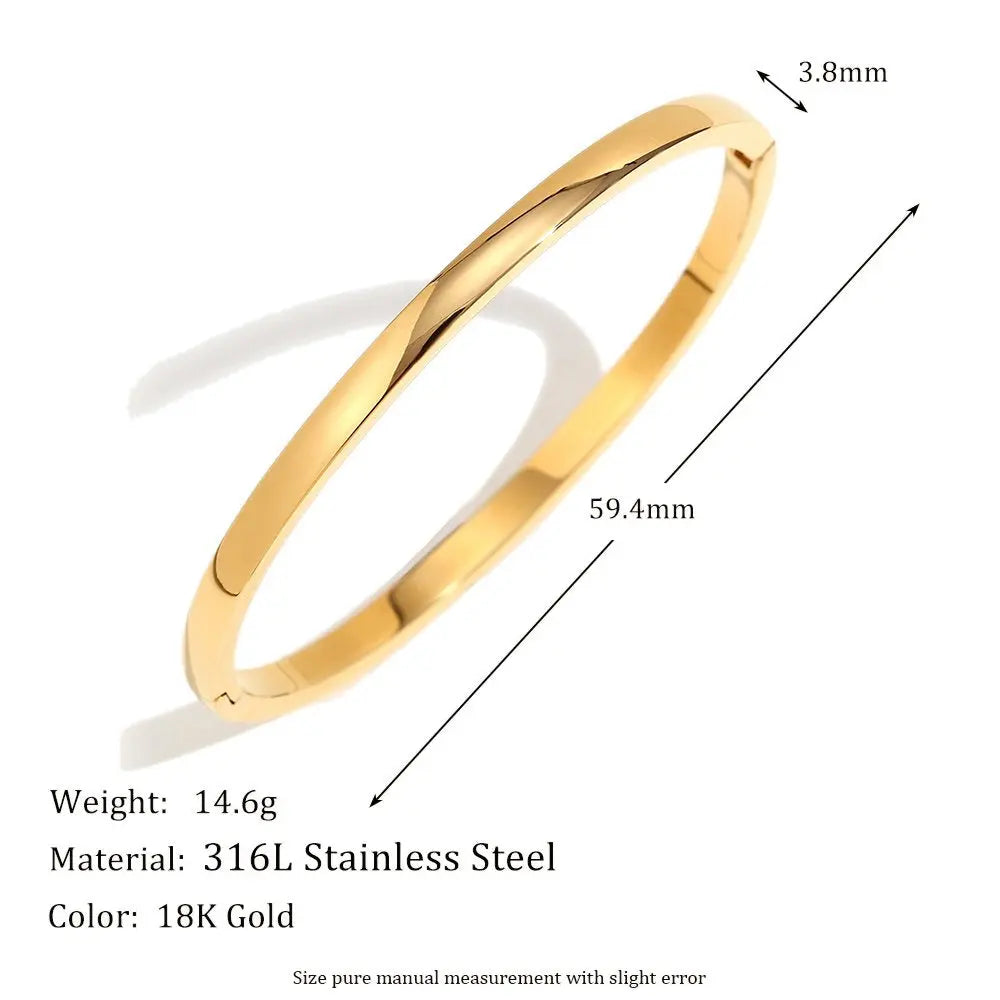 Fashion Bracelets cum Bangles – 18KT Gold Plated - Krystal Touch