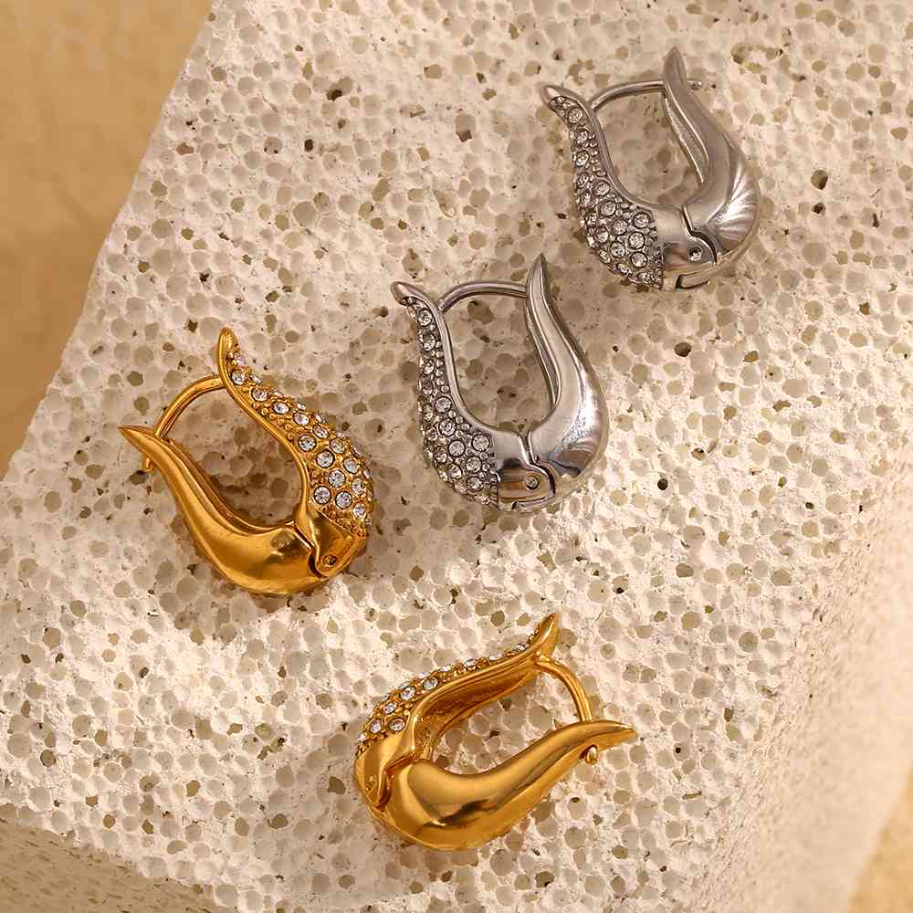 Lucky Horseshoe Hoop – 18KT Gold Plated Krystal Touch