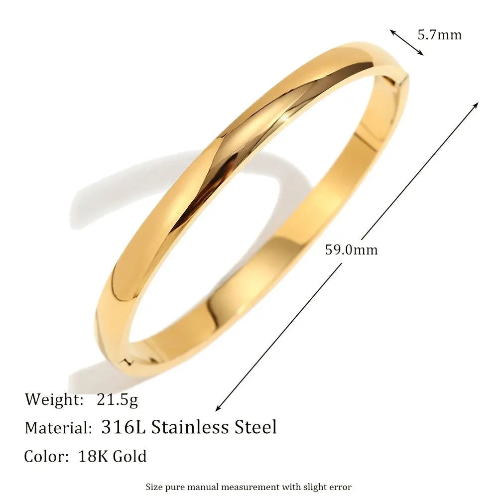 Fashion Bracelets cum Bangles – 18KT Gold Plated - Krystal Touch
