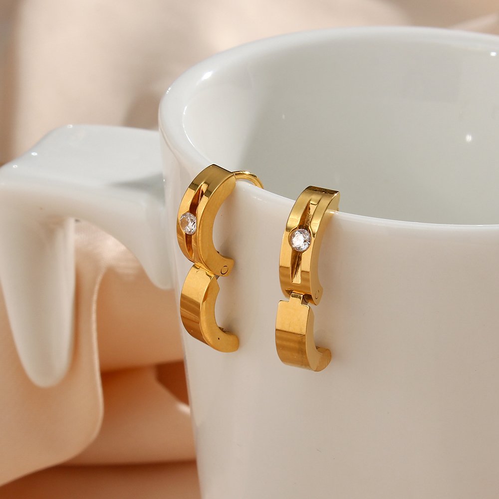 Butterfly Drop Earrings -18KT Gold Plated