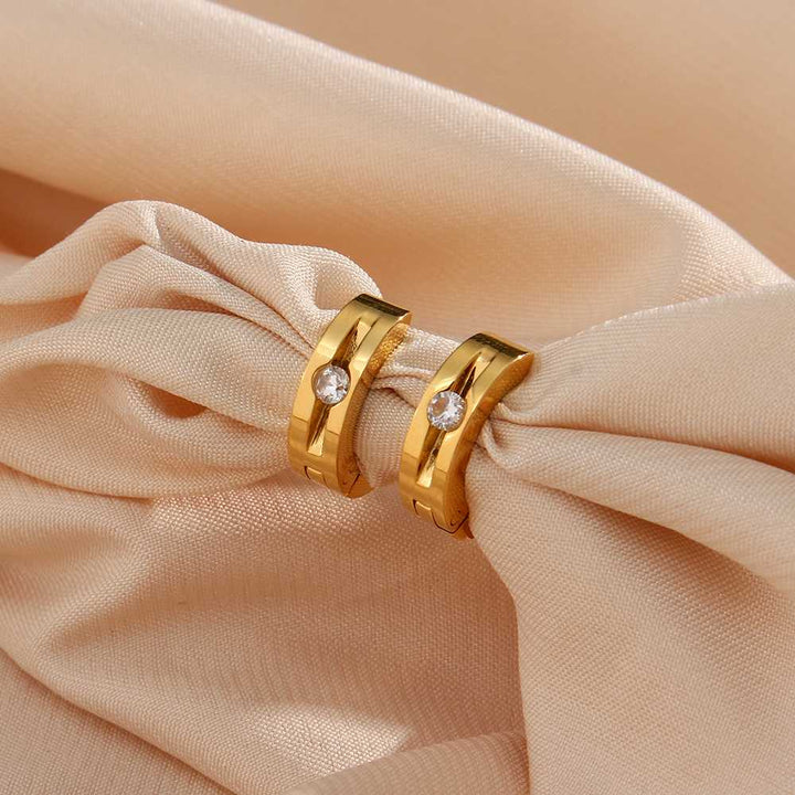 Butterfly Drop Earrings -18KT Gold Plated