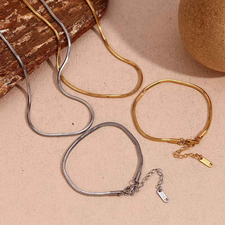 Unbreakable Snake Bracelet – 18KT Gold Plated