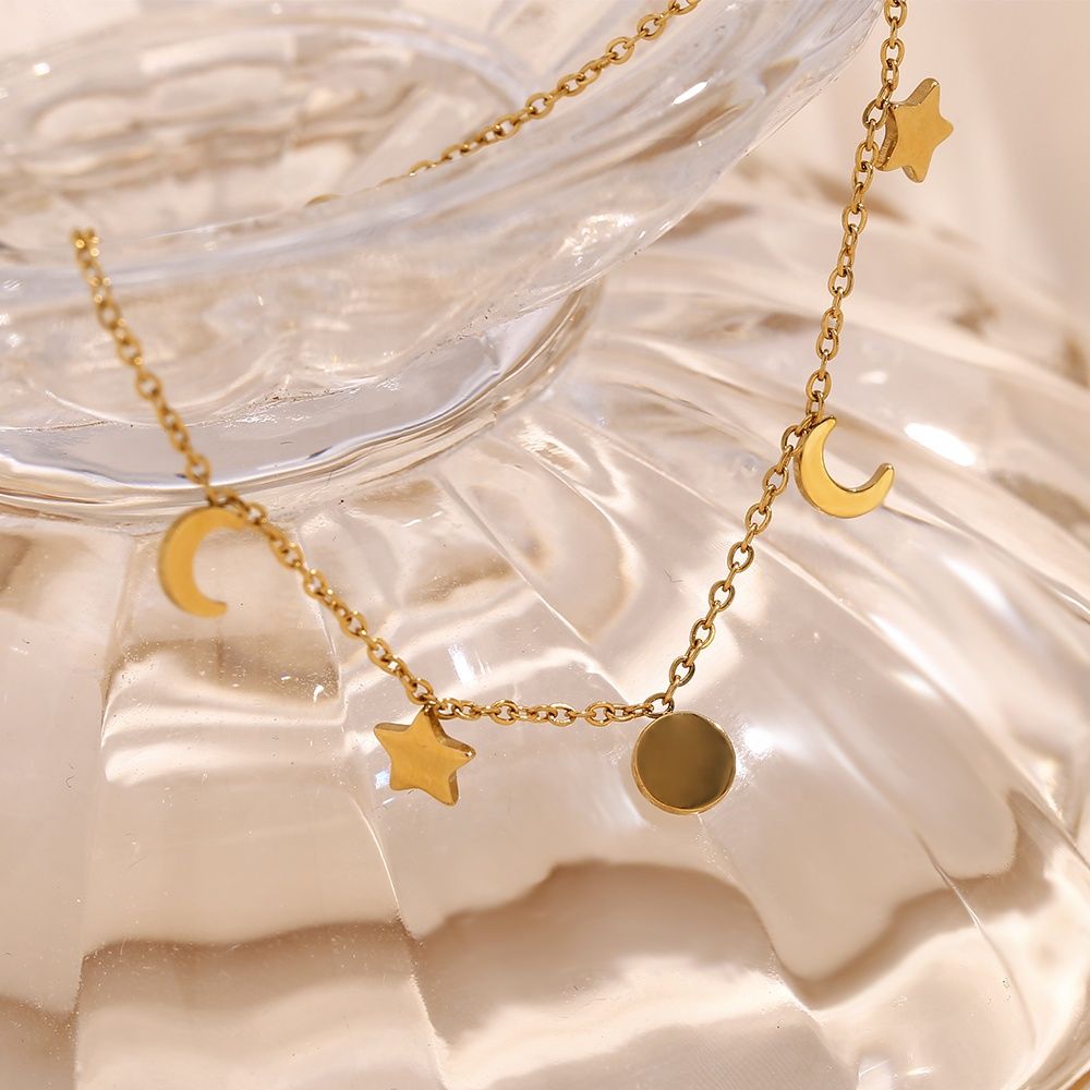 Sun, Star & Moon Charm Bracelet – 18KT Gold Plated