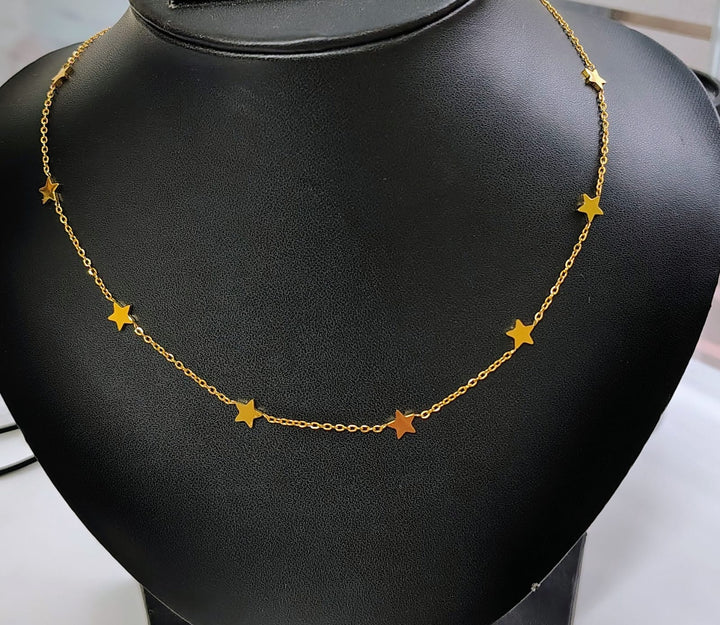Minimalist Star Choker - 18KT Gold Plated Krystal Touch