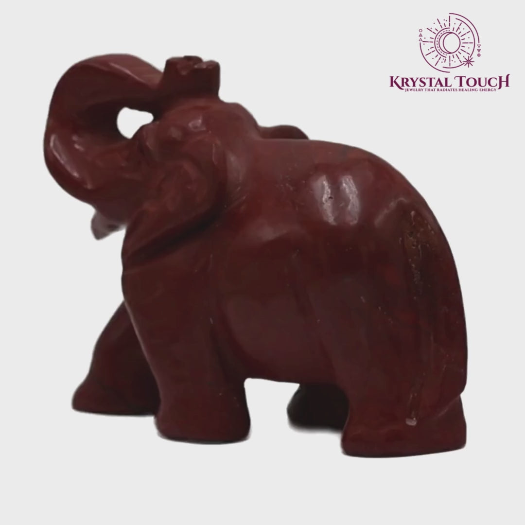 Red Jasper Elephant – Symbol of Strength, Stability & Prosperity