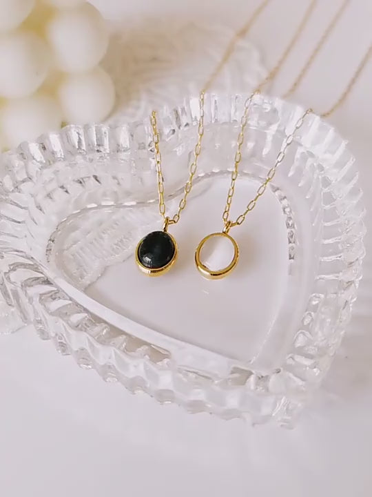 Vintage Opal Oval Pendant Necklace - 18k Gold Plated ✨ Limited-Time Offer ✨